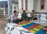 Silaturahmi dan Himbauan Ketahanan Pangan dilakukan Bhabinkamtibmas Desa Suwangi