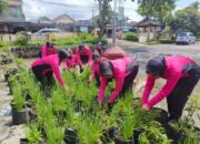  Bhayangkari Ranting Polsek Terara Gelar Launching Pemanfaatan Pekarangan Pangan Lestari
