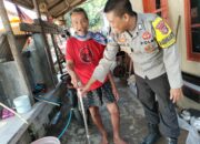 Bhabinkamtibmas Desa Bagik Papan Serahkan Bantuan dan Sampaikan Himbauan Kamtibmas