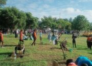 Bhabinkamtibmas Labuhan Haji Hadiri Apel dan Penanaman Pohon Peringati Hari Lingkungan Hidup Sedunia 2025