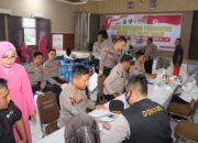 Polres Lotim Gelar Bakti Kesehatan dan Donor Darah Sambut Hari Bhayangkara ke-79