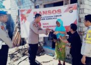 Sambut HUT Bhayangkara ke-79, Polsek Suralaga Gelar Bakti Sosial