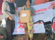 Bhabinkamtibmas Gereneng Salurkan Bansos dan Imbau Warga Jaga Kamtibmas