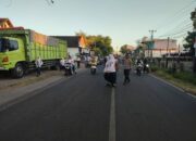 Berikan rasa man kepad Pengguna Jalan Personel Polsek Masbagik Atur Lalulintas