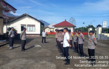 KAPOLSEK SEMBALUN PIMPIN APEL PAGI: TEKANKAN PENGARAHAN DAN PENGENDALIAN UNTUK CEGAH PELANGGARAN ANGGOTA PNPP