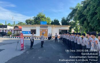 Kasi Propam Polres Lotim Sosialisasikan Optimalisasi Whistle Blower System dan SP4N Lapor